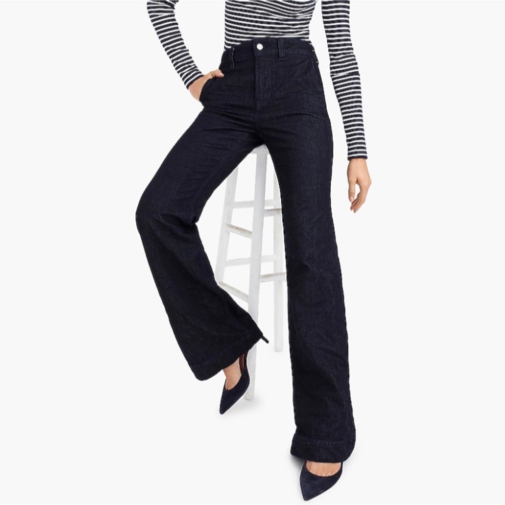 J. Crew Women's High Rise Jeans - Dark Blue